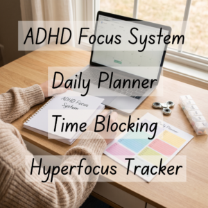 ADHD Volwassenen Focus Systeem Planner Organisatie Concentratie Printbaar A4 PDF PPTX