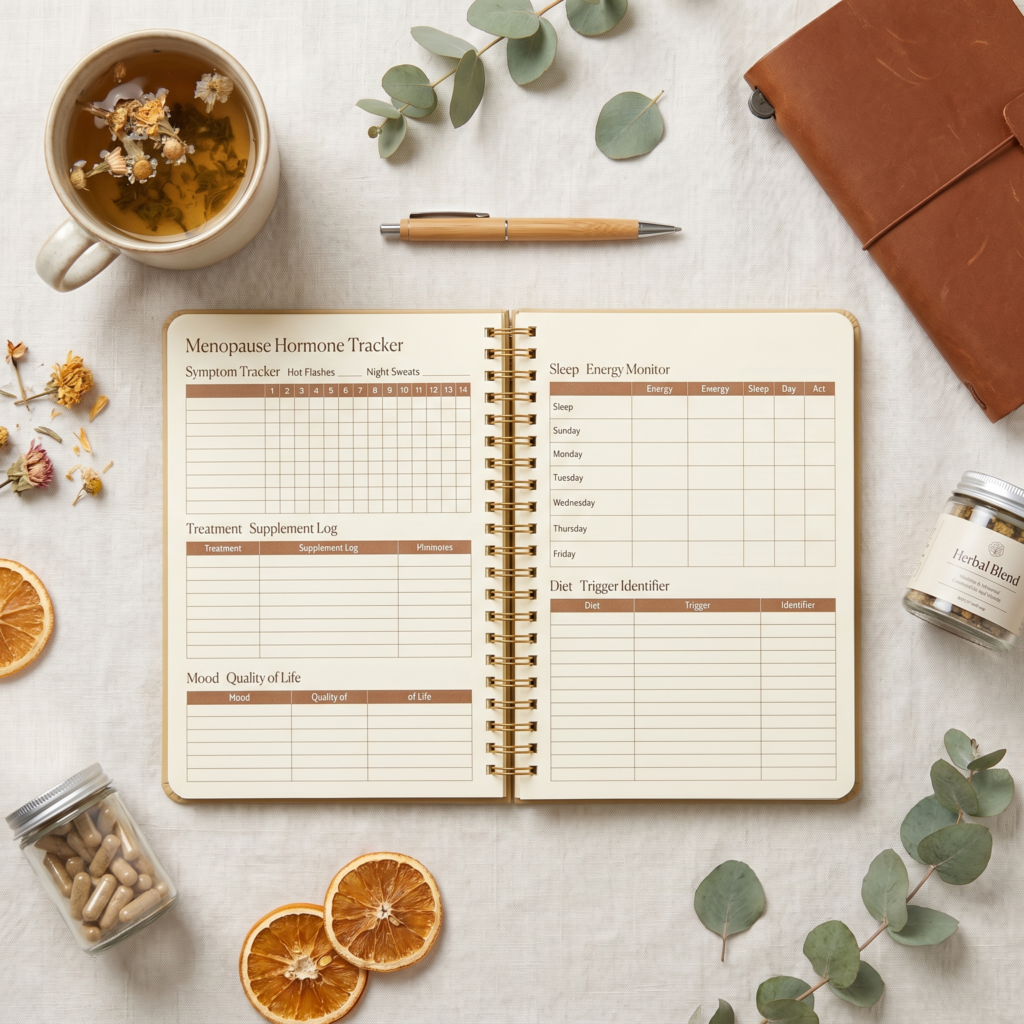 Menopauze Hormoon Balans Tracker Symptoom Log Printbaar A4 PDF