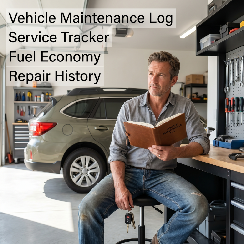 Voertuig Onderhoudslogboek Auto Onderhoud Service Historie Printbaar A4 PDF PPTX